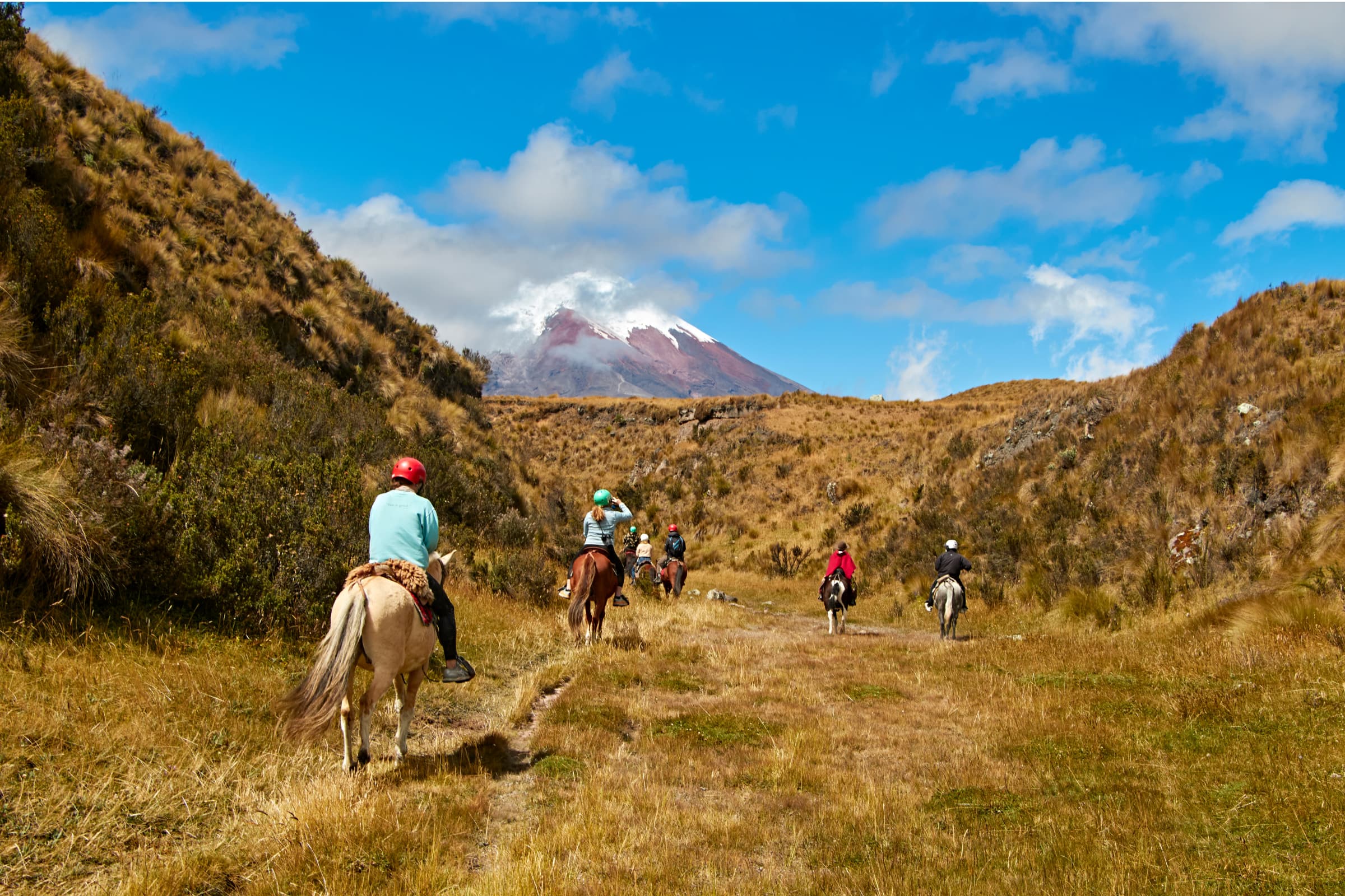Outdoor experience in Cotopaxi, Ecuador with high-altitude trail atmosphere