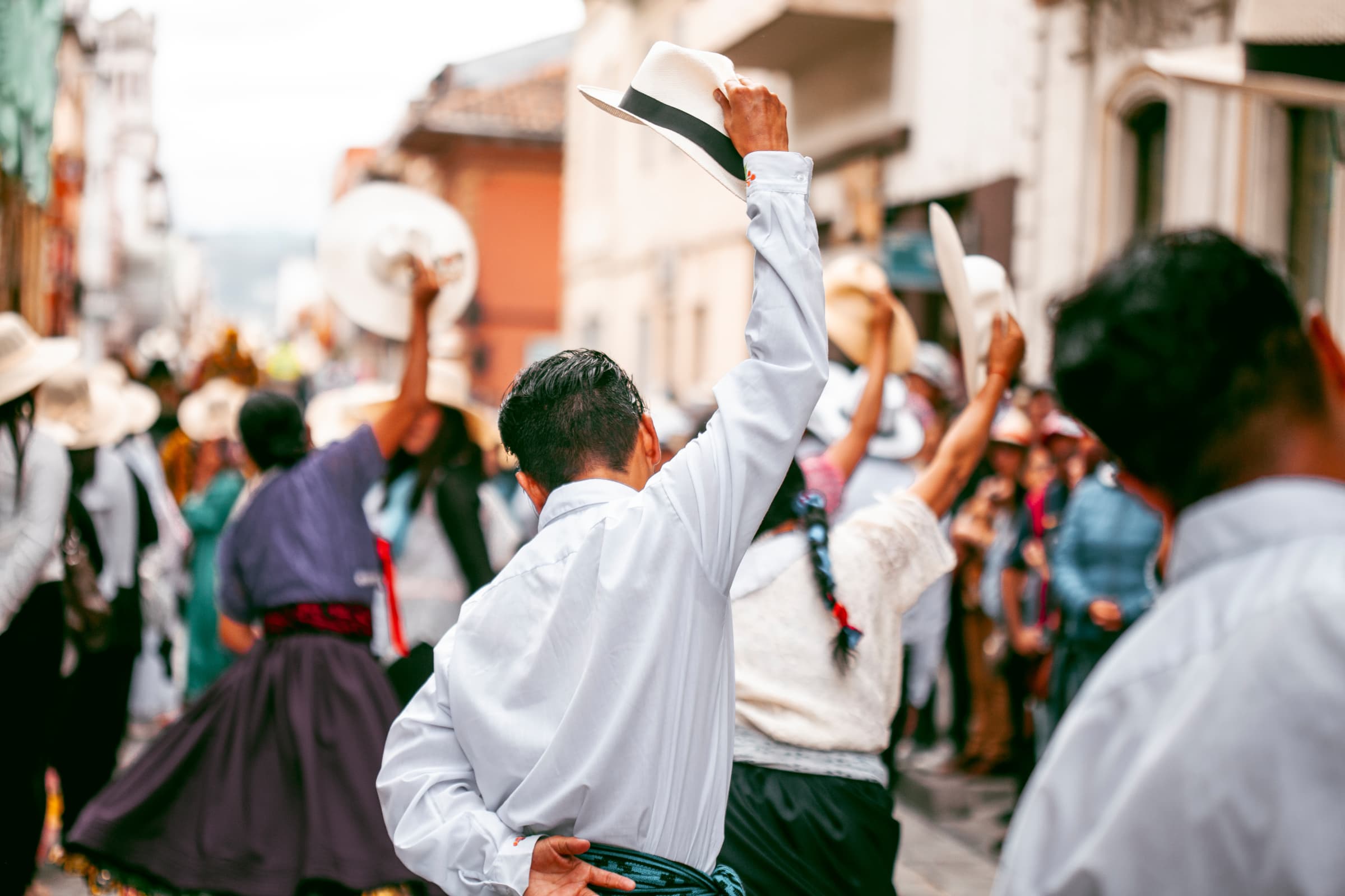 Street atmosphere in Cuenca, Ecuador