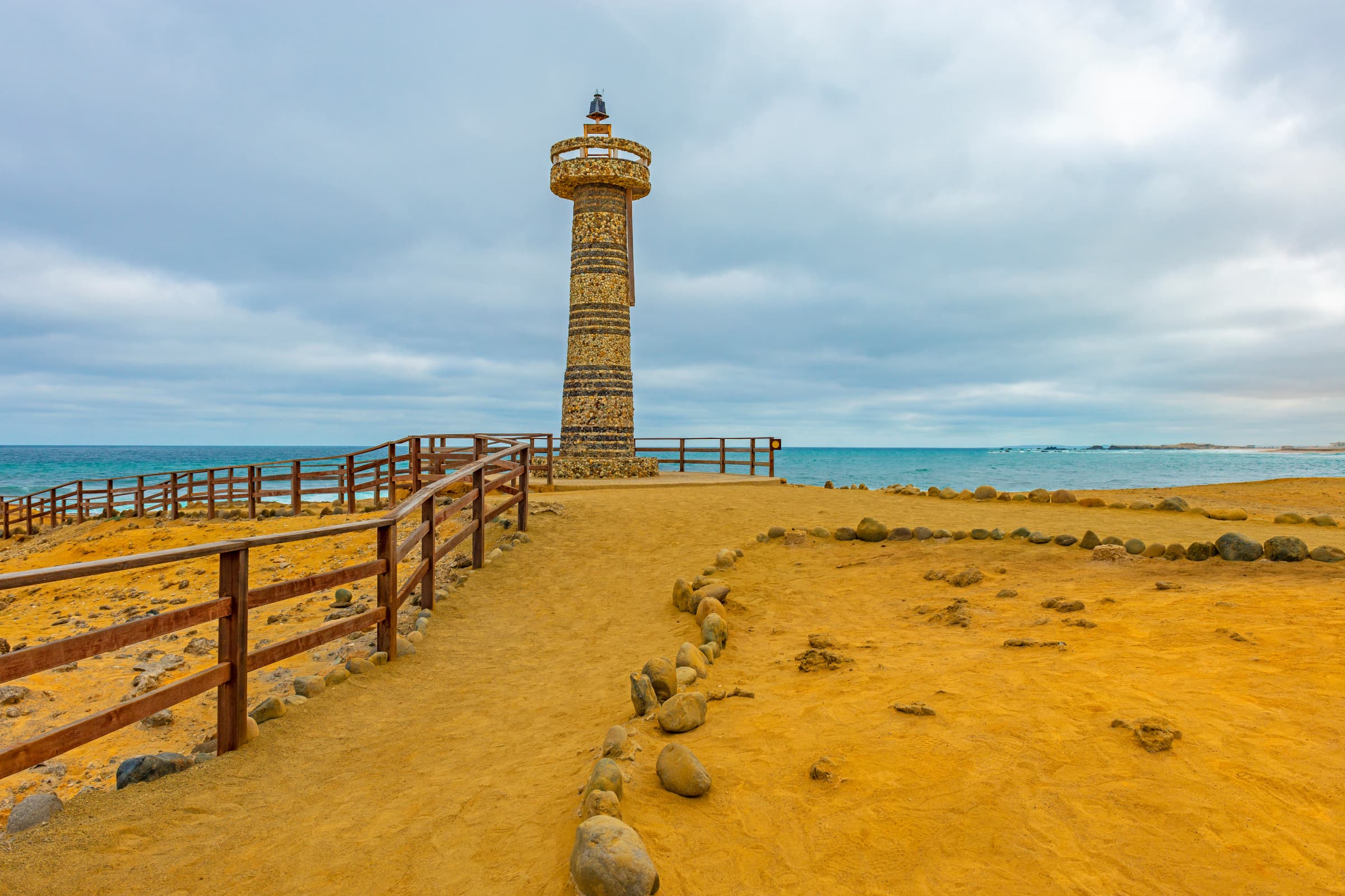 Salinas beachfront and waterfront in Ecuador